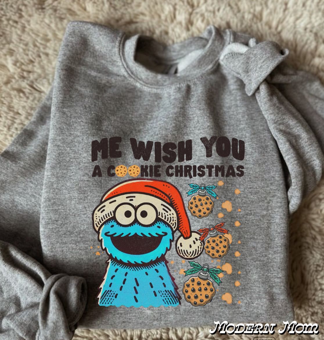 Me wish you a cookie christmas Toddler-Youth XL (tee, crewneck or hoodie)