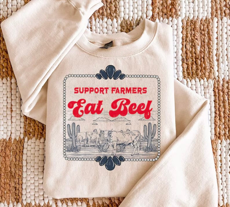Support farmers eat beef (multiple options)