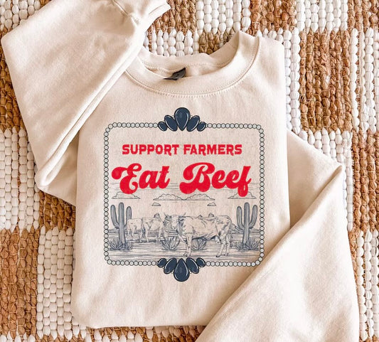 Support farmers eat beef (multiple options)