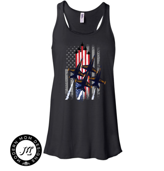 Blue angels women’s flowy fit racerback tank top