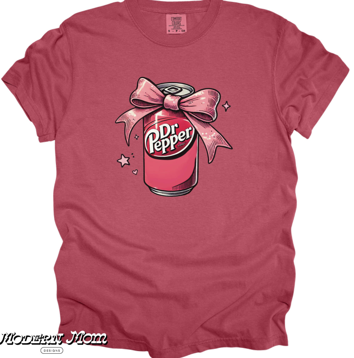 Dr. Pepper bow tee