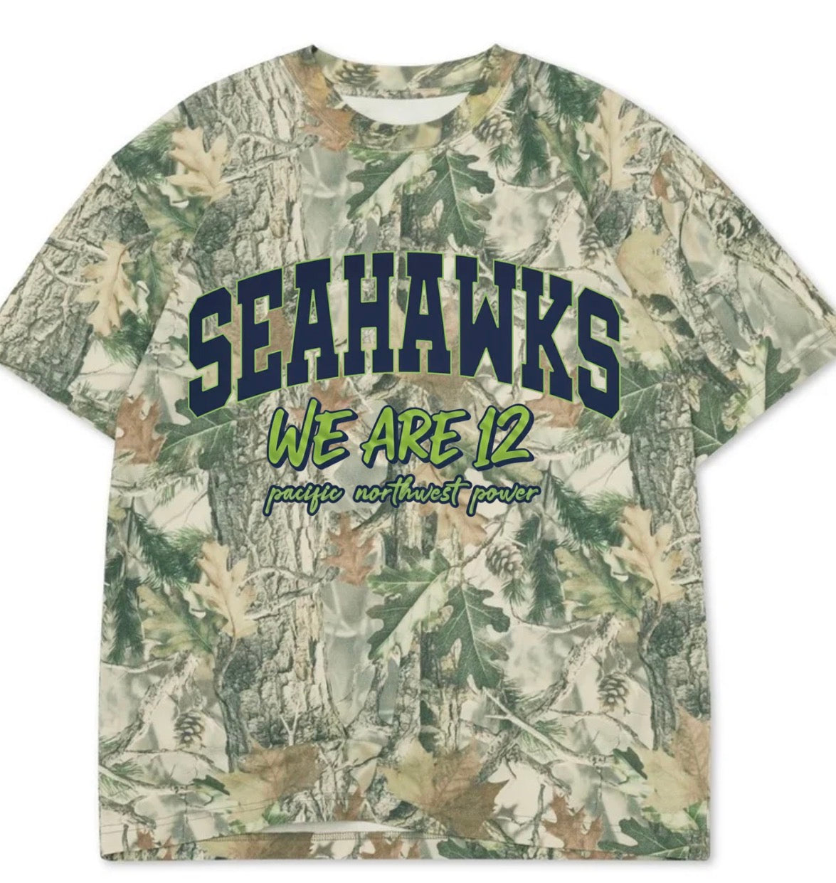 We are 12 Boxy premium wood camo tee (youth XS-Adult 3XL)
