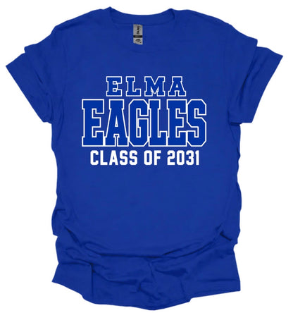 Elma Eagles class of 2031 YOUTH (tee shirt, crewneck or hoodie)