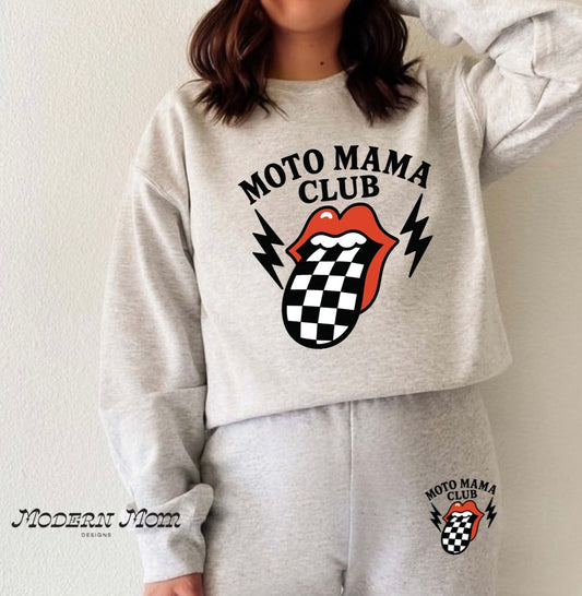 Moto mama club (crewneck or hoodie)-lounge sweats sold separately