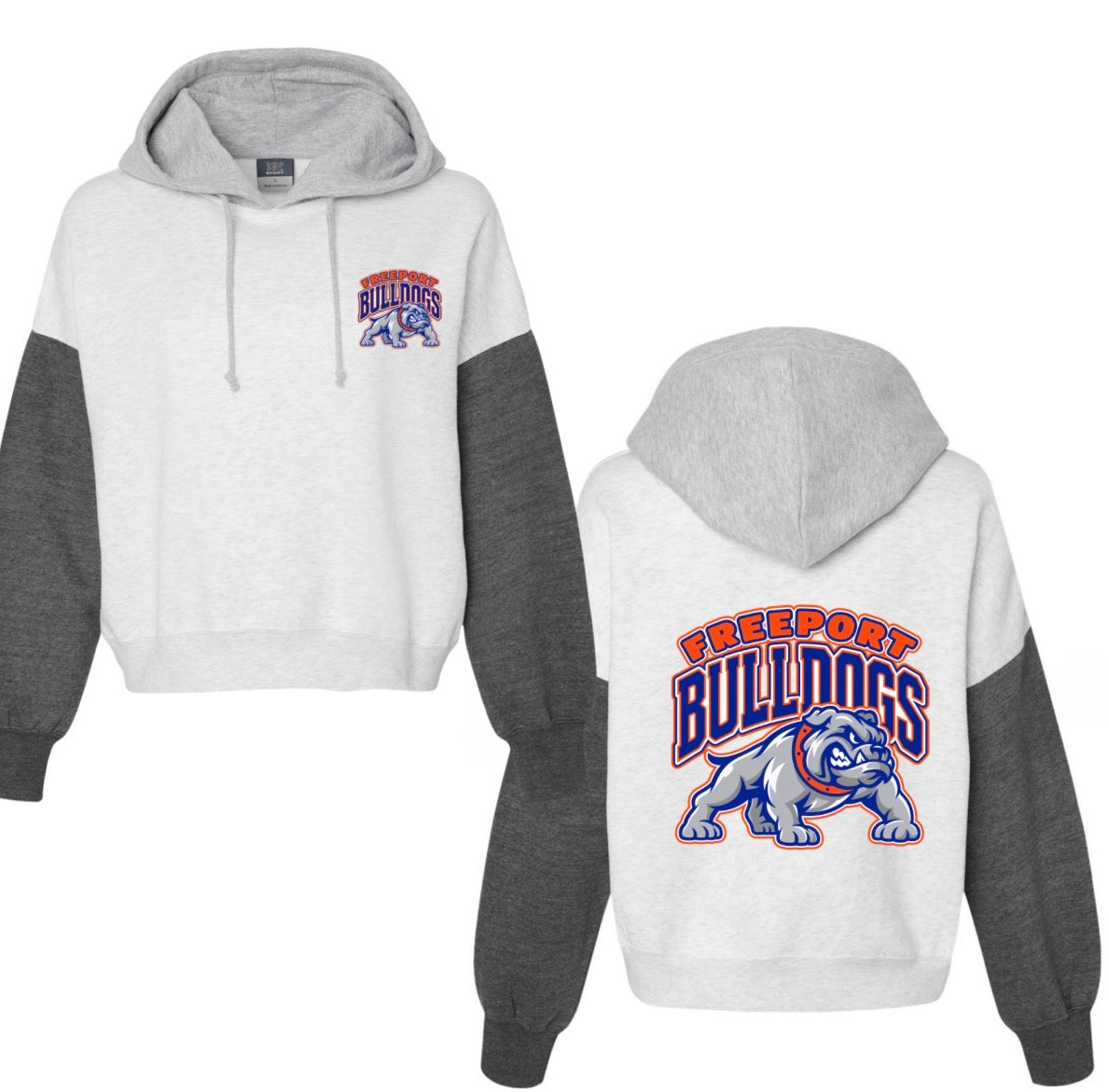 Freeport Bulldogs COLORBLOCK hood boxy hoodie