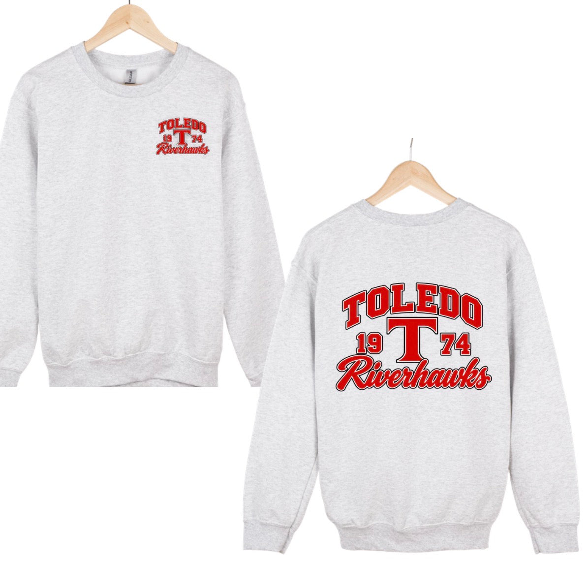 Toledo Riverhawks crewneck or hoodie