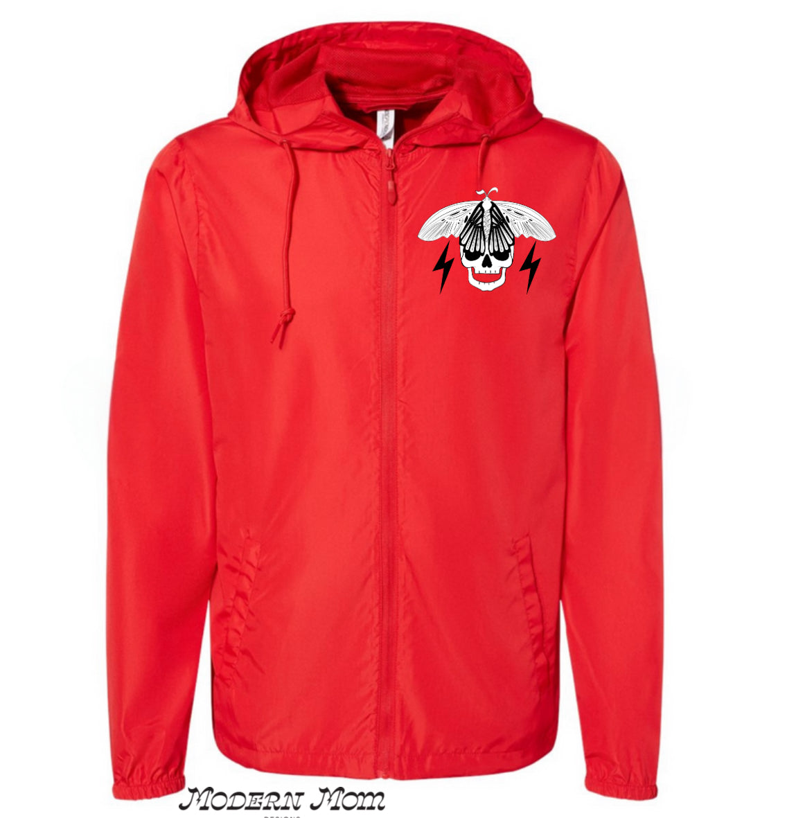 MMD skull butterfly exclusive red windbreaker