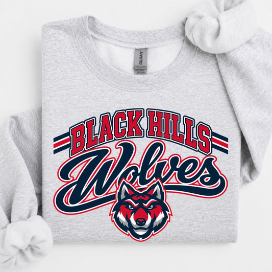 Black Hills Wolves crewneck or hoodie