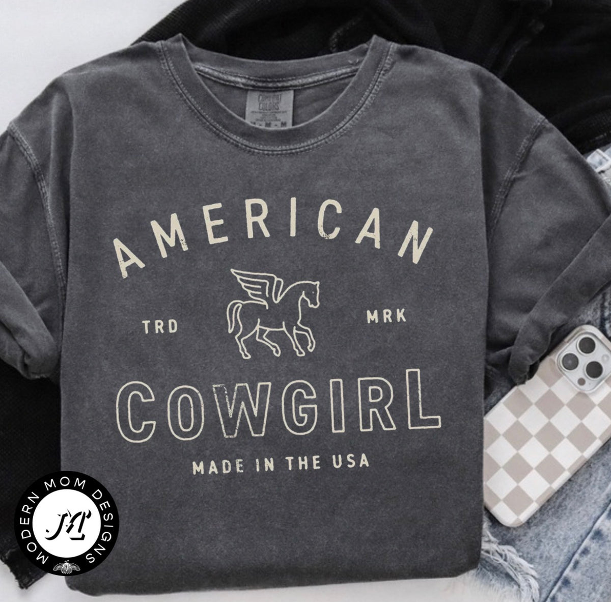 American cowgirl (tee shirt, crewneck or hoodie)