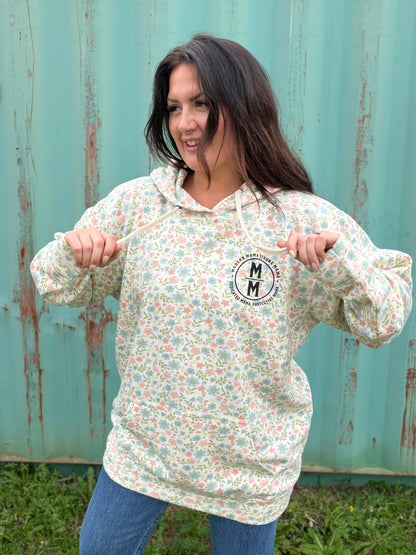 Floral OG revamp logo hoodie