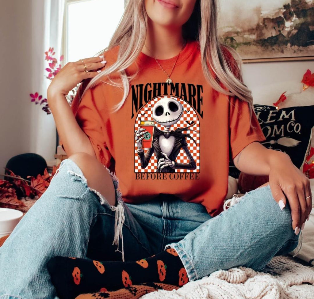 Nightmare before coffee tee