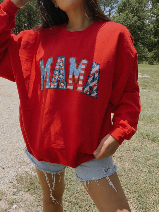 Mama Americana  crewneck