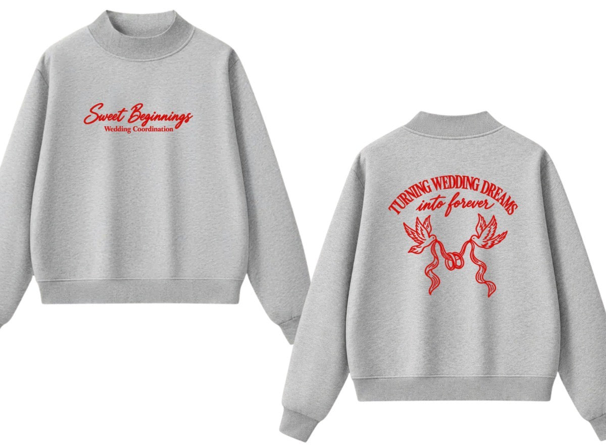 Sweet beginnings mock neck