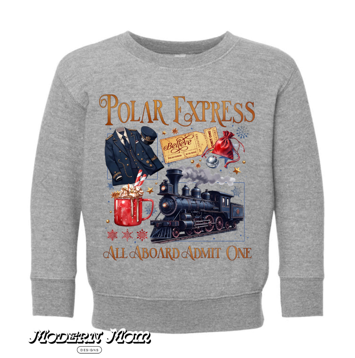 TODDLER-YOUTH Polar express crewneck