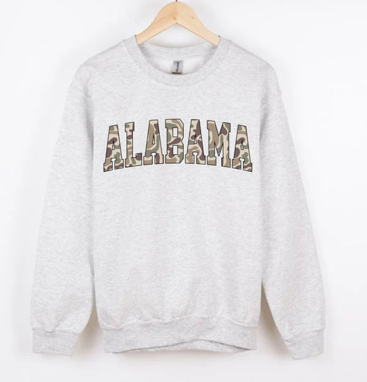 ALABAMA duck camo CREWNECK