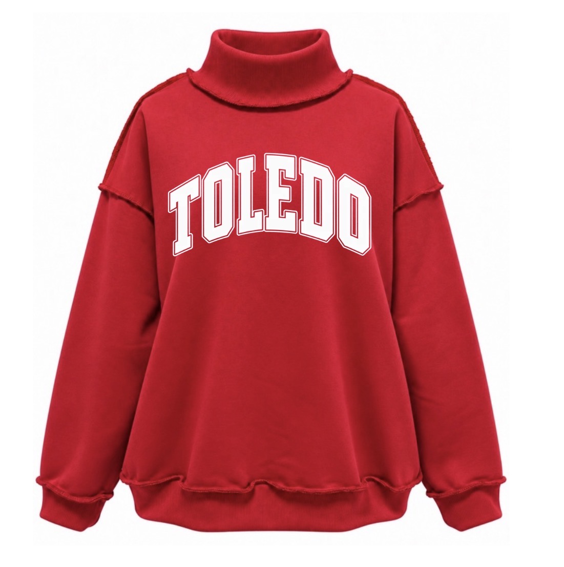 Toledo RiverHawks mock neck crewneck