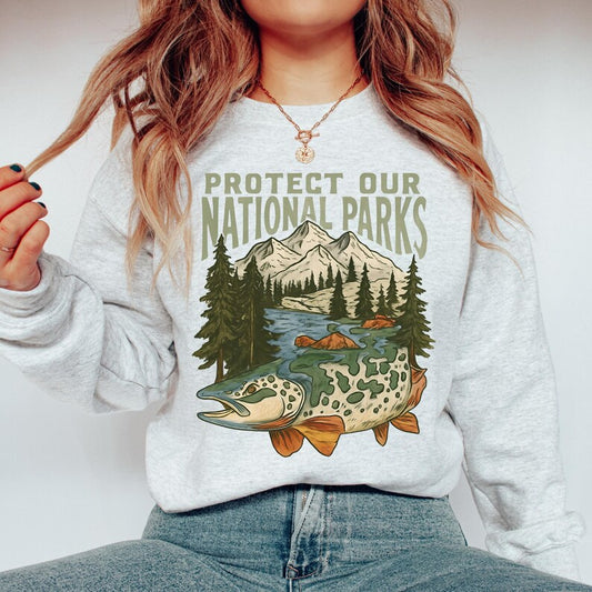 Protect our national parks (tee, crewneck, or hoodie)