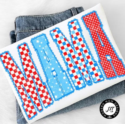 Mama checkered (tee shirt, crewneck or hoodie)