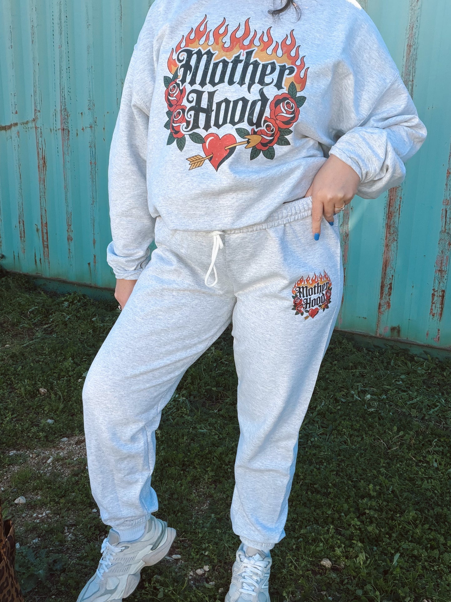 Motherhood flame crewneck