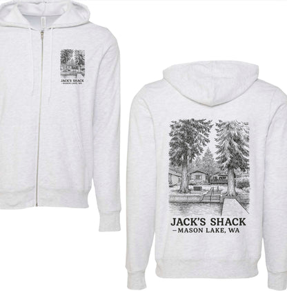 Jack’s Shack unisex adult full zip up sweatshirt