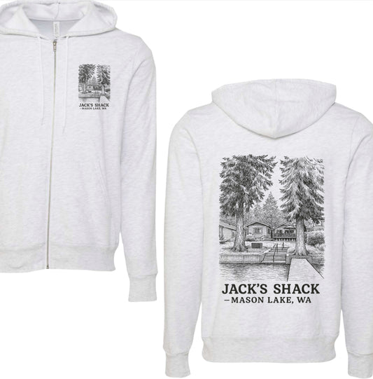 Jack’s Shack unisex adult full zip up sweatshirt
