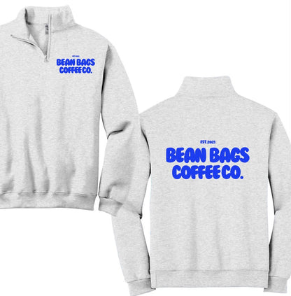 Bean Bags Coffee Co. bubble print quarter zip