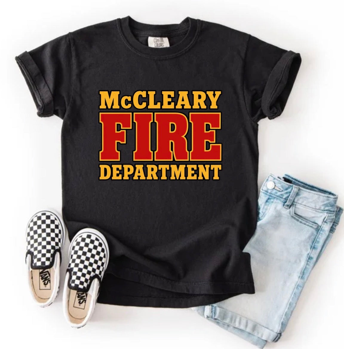McCleary Fire Dept. (tee shirt, hoodie or crewneck) (toddler-youth XL)