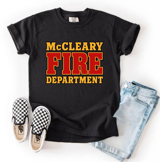 McCleary Fire Dept. (tee shirt, hoodie or crewneck) (toddler-youth XL)