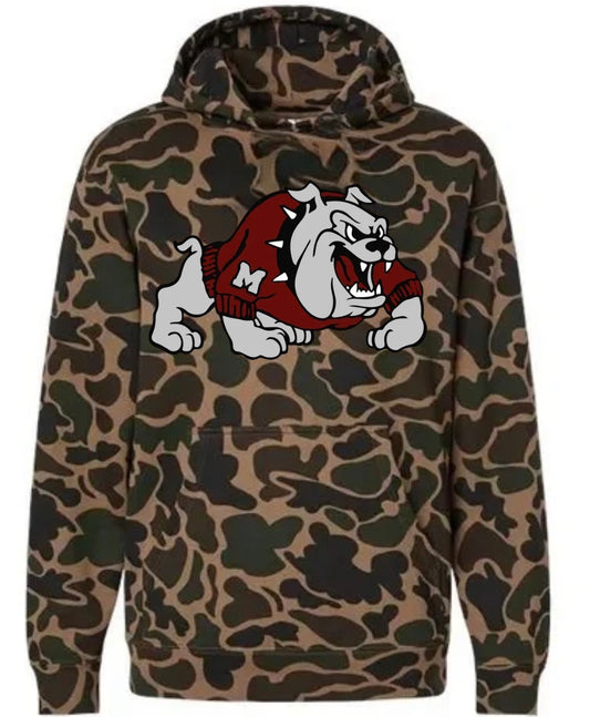 Monte bulldogs duck camo hoodie (youth & adult)