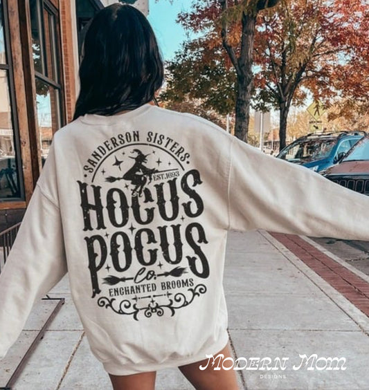 Hocus pocus (front left chest has same print in small)