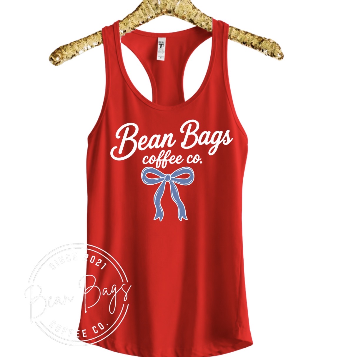 Bean Bags coffee co. EXCLUSIVE Americana bow tank top