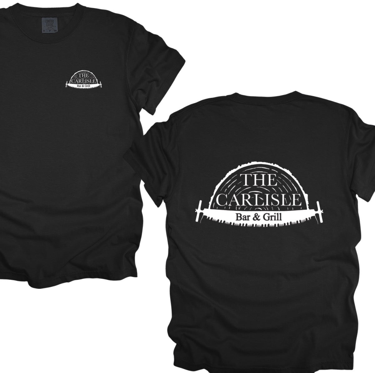 The Carlisle bar & grill tee shirt (adult) leave a note at checkout with desired color for tee shirt