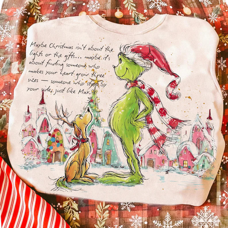 Maybe Christmas isn’t about the lights or the gifts (tee, crewneck or hoodie )