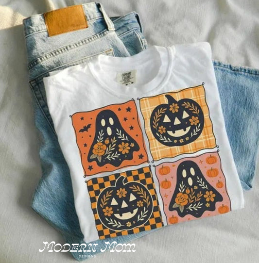 Pumpkin & ghost squares
