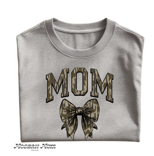 MOM camo print crewneck