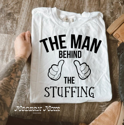 The man behind the stuffing (tee or crewneck) MATCHING! Sold separately