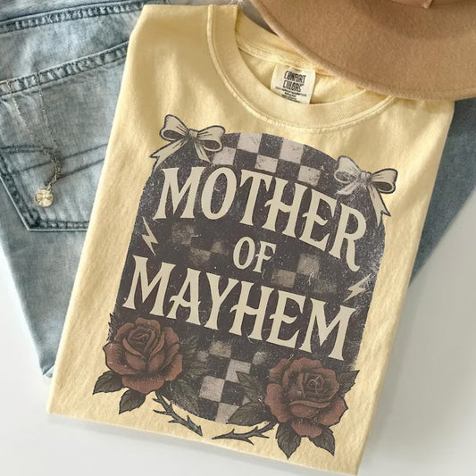 Mother of mayhem(tank top, tee shirt, crewneck or hoodie)