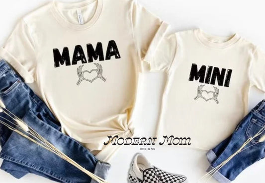 Mama & mini skelly hearts (sold separately)