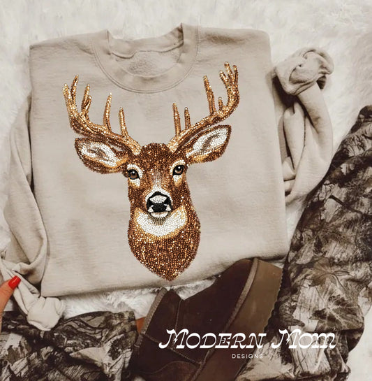 Faux sequin buck