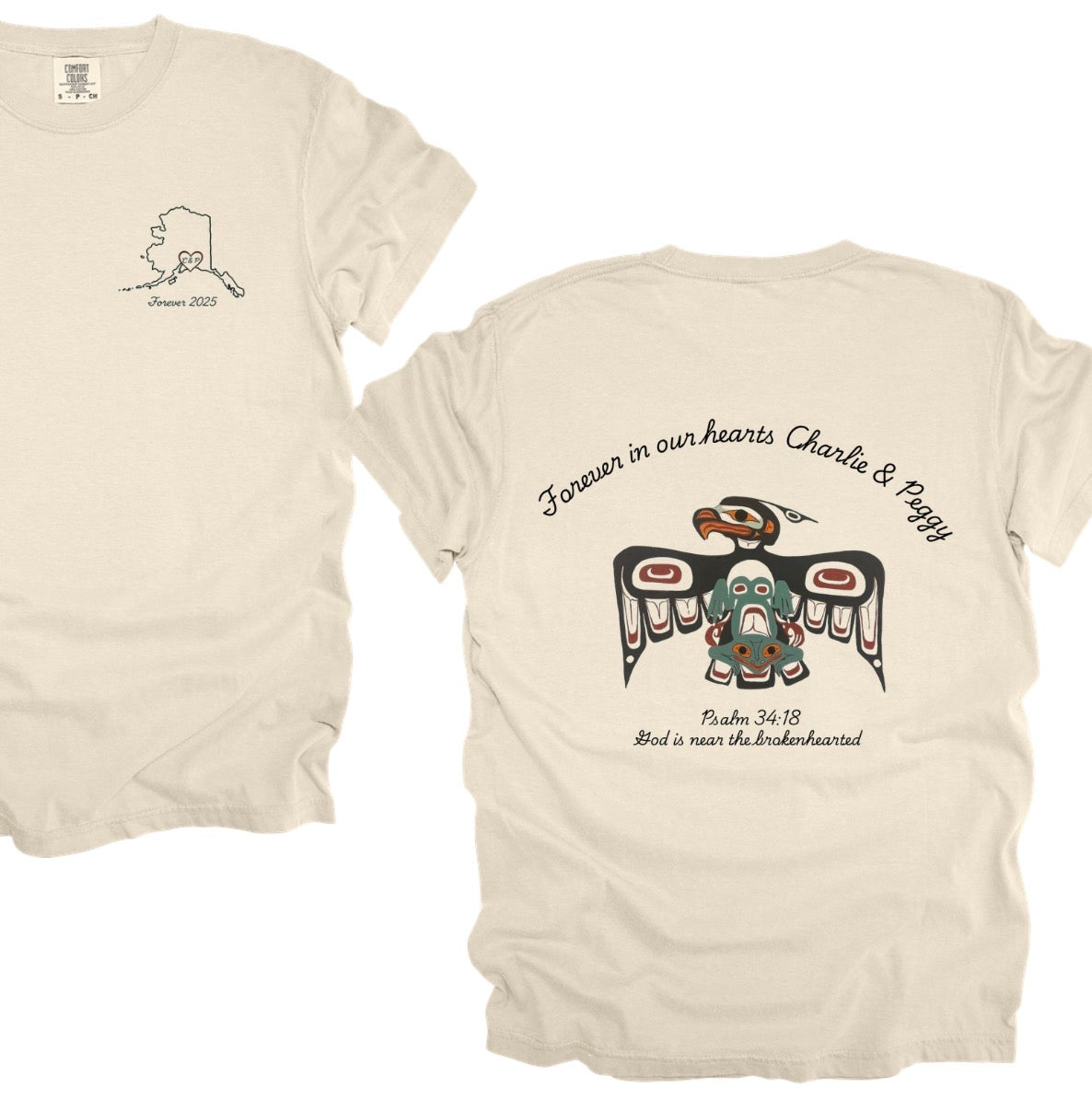 CUSTOM: Forever in our hearts Charlie & Peggy