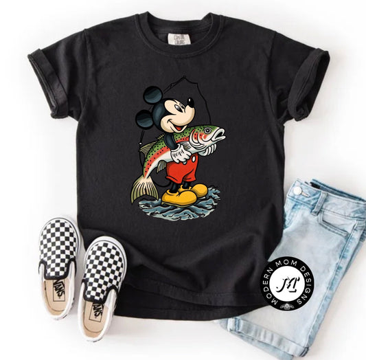 Mouse fishing (toddler-youth XL)