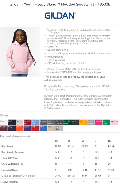 Schumacher Electric inc. youth hoodie (last name & number in notes at checkout)