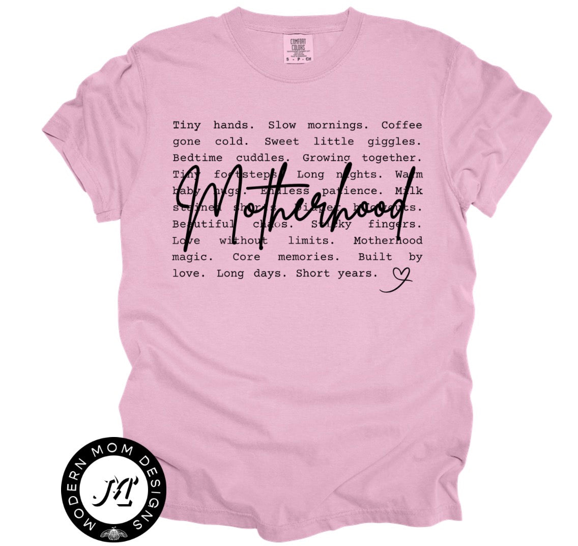 Motherhood.  (tank top, tee shirt, crewneck or hoodie)