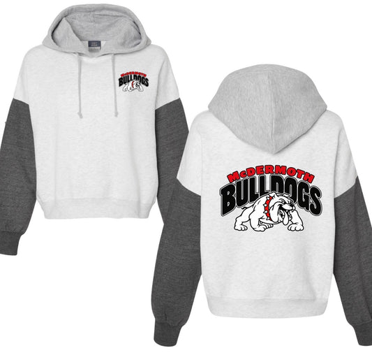 McDermoth Bulldogs COLORBLOCK boxy hoodie