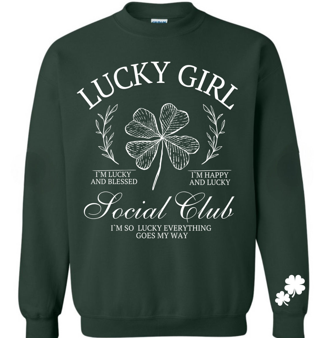 Lucky girl social club (sleeve detail)