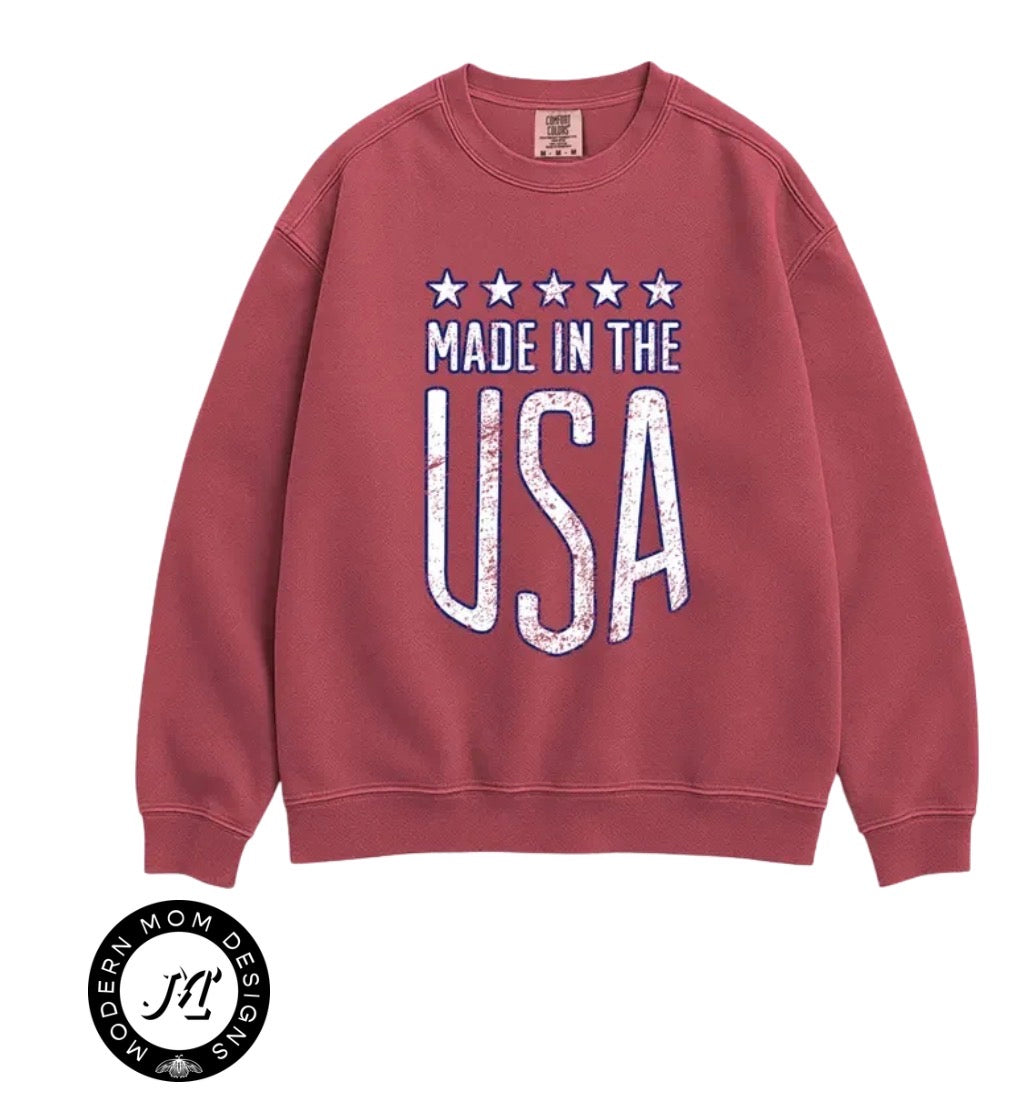 Made in the USA (comfort colors tee & crewneck)