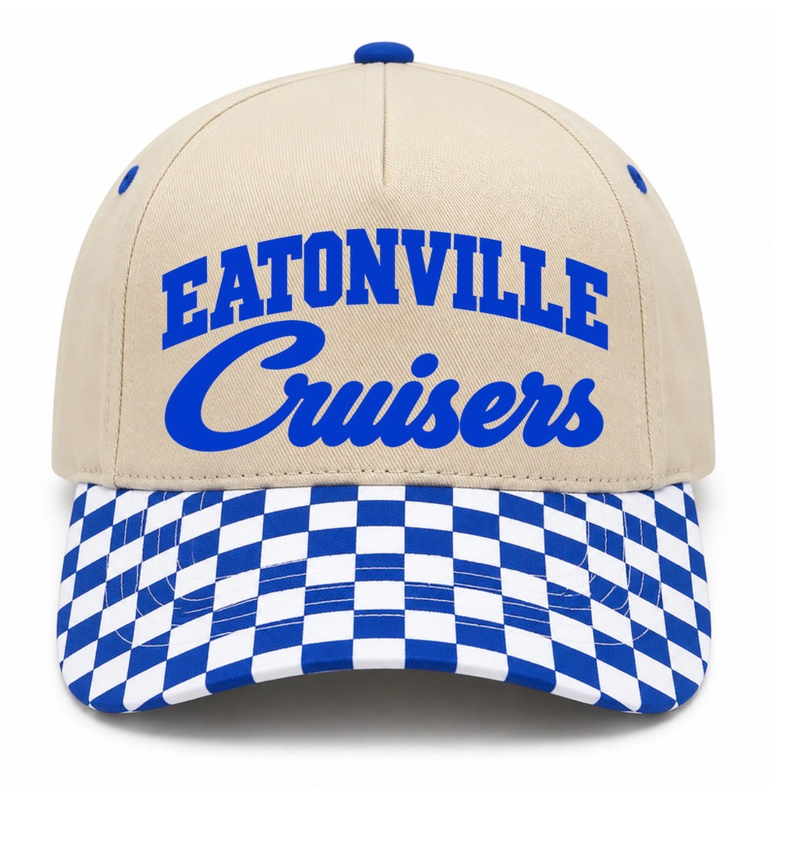 Eatonville cruisers checkered hat (screen print)