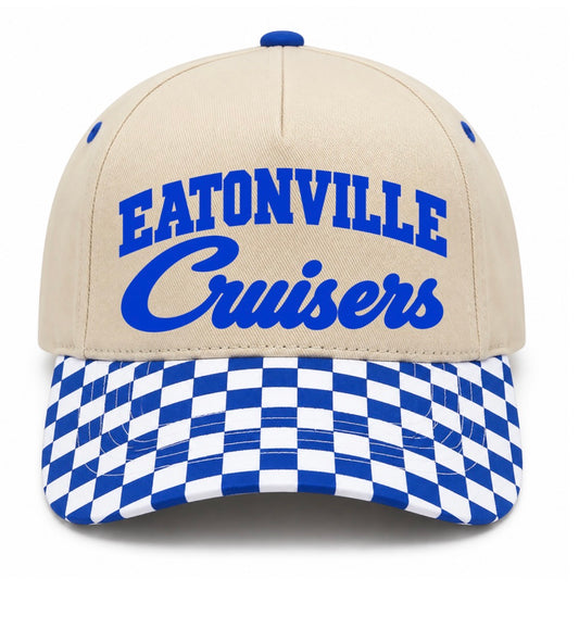 Eatonville cruisers checkered hat (screen print)