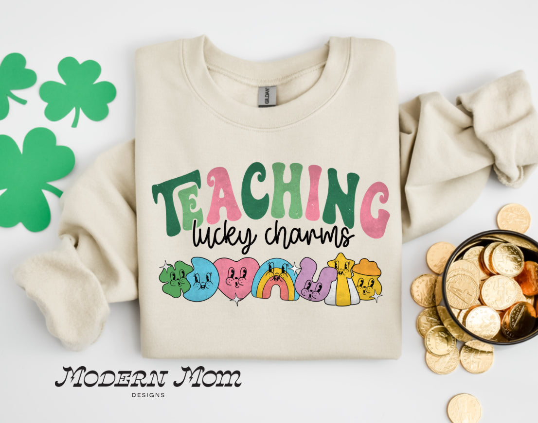 Teaching lucky charms (tee shirt or crewneck)