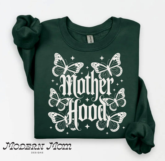 Motherhood forest green butterflies